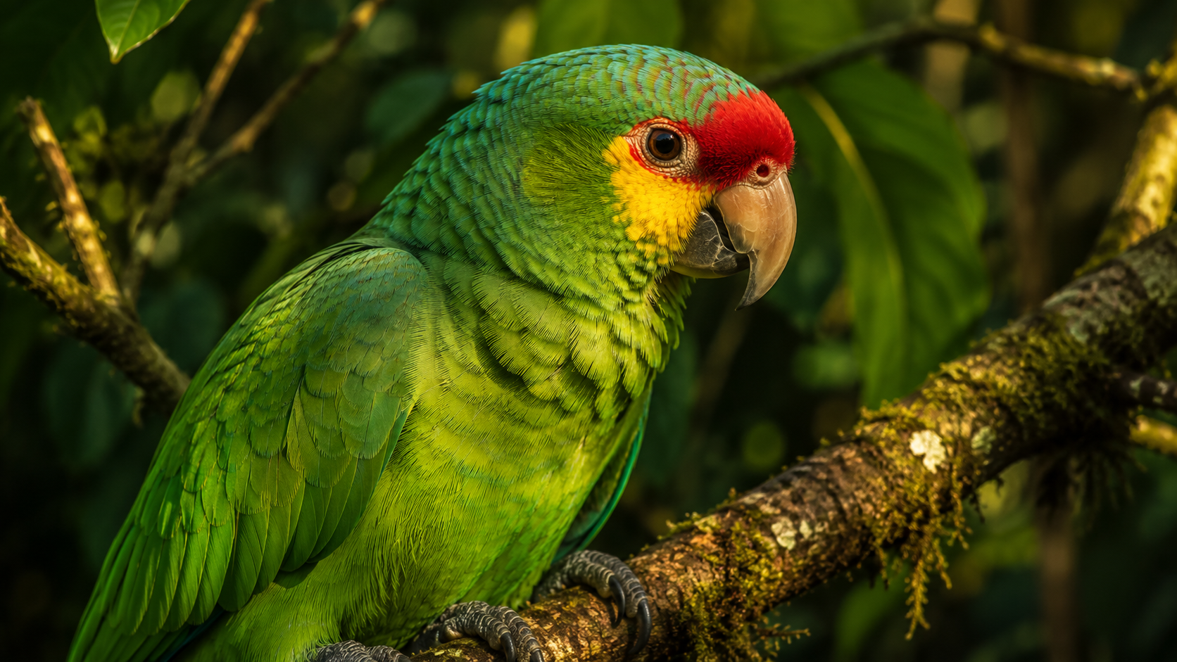 Red-Lored Parrot