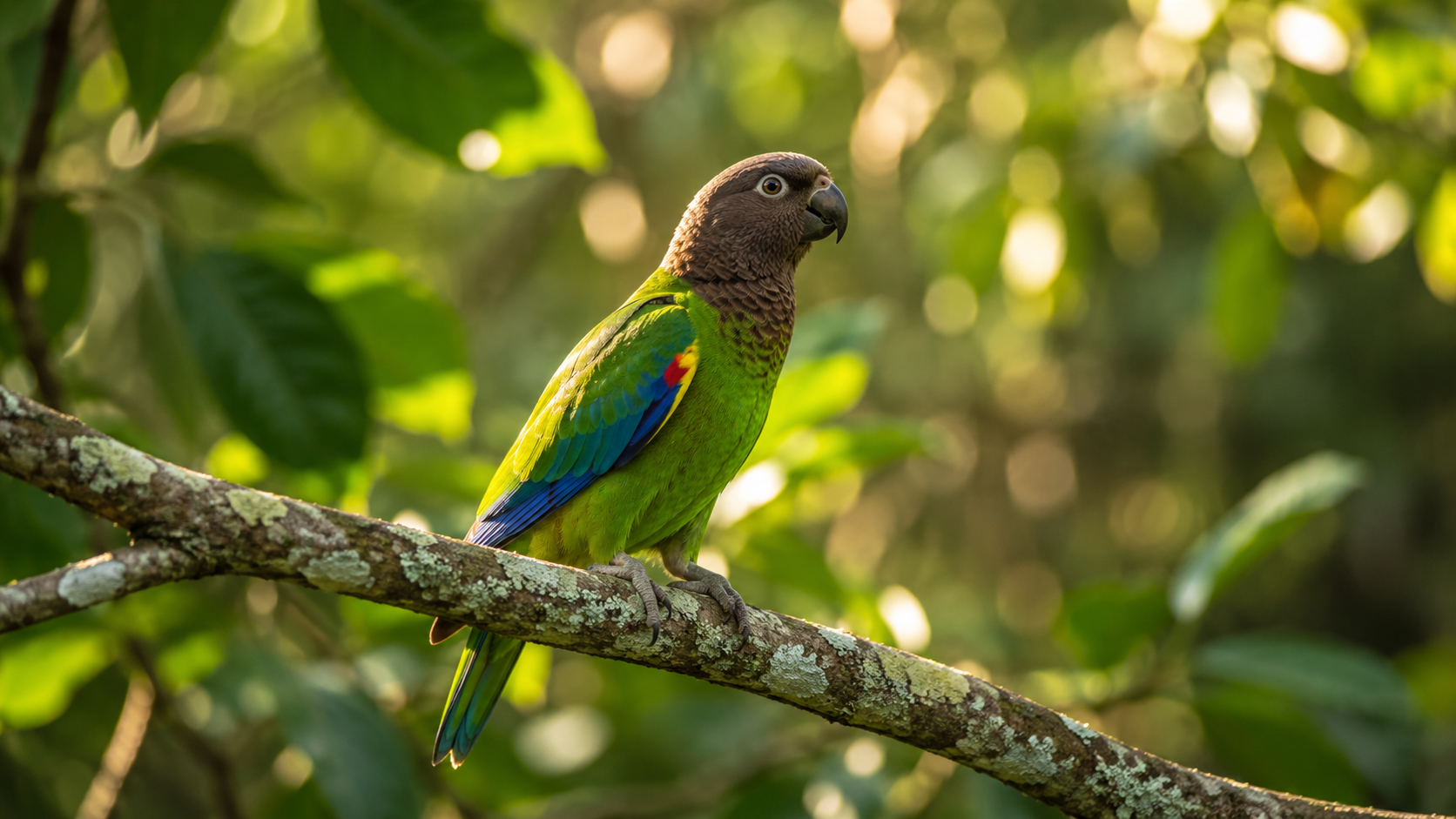 Brown-Hooded Parrot