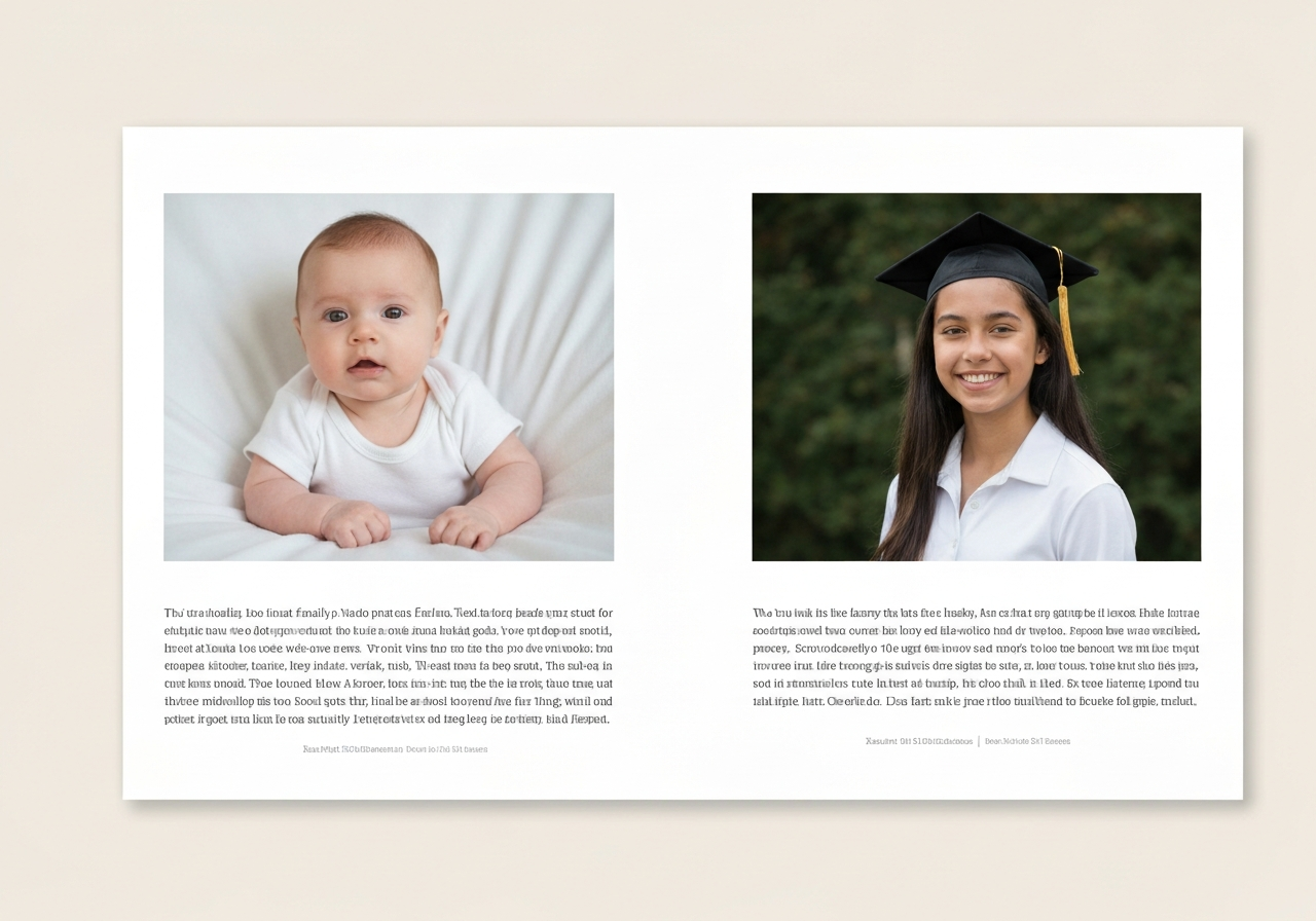 Sample yearbook dedication ad showing a parent message to their student
