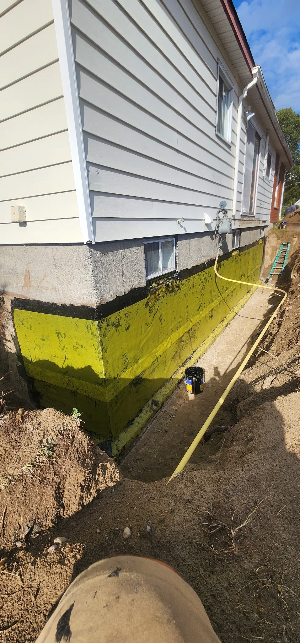 Waterproofing membrane application