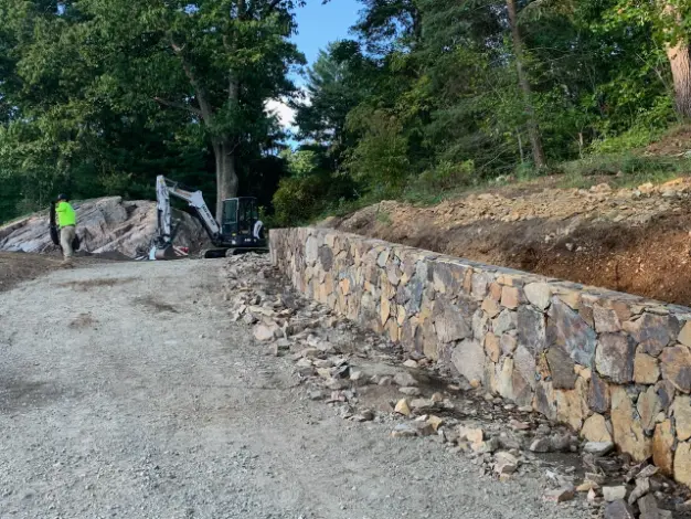 Retaining Wall Installation
