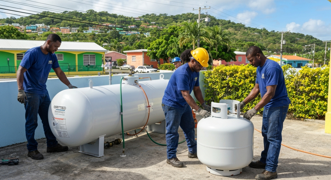 Commercial Propane Tank Installation PR
