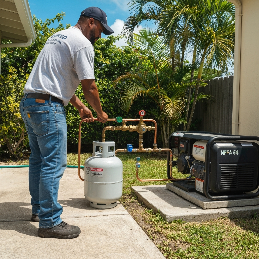Instalación de Línea de Gas para Generador a Propano en Puerto Rico | Tropigas