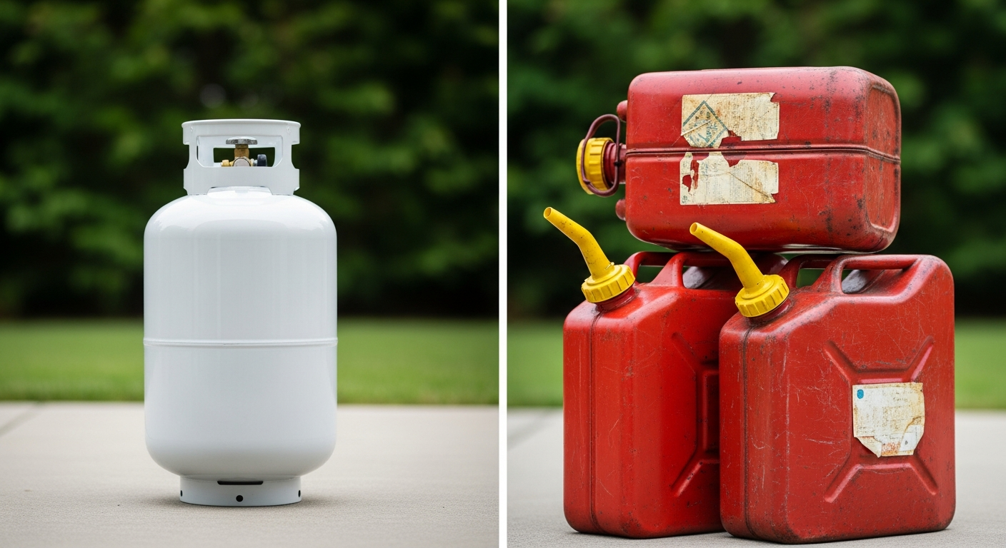 Propane vs Gasoline Storage