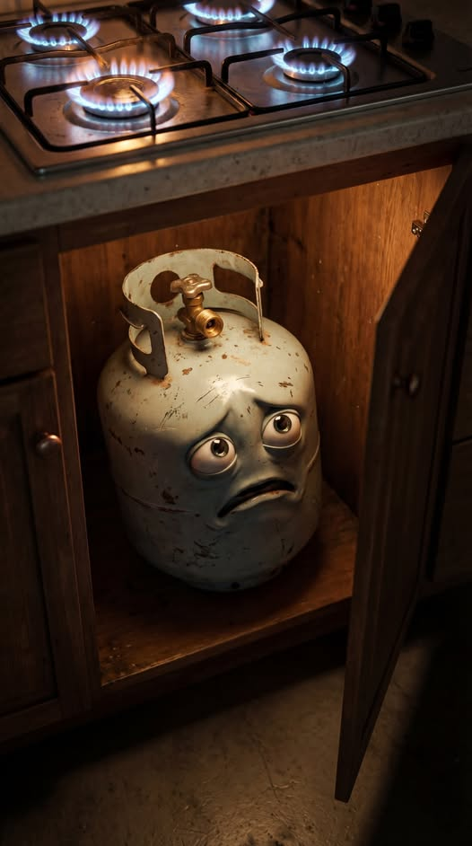 El riesgo de colocar un tanque de gas debajo de una estufa