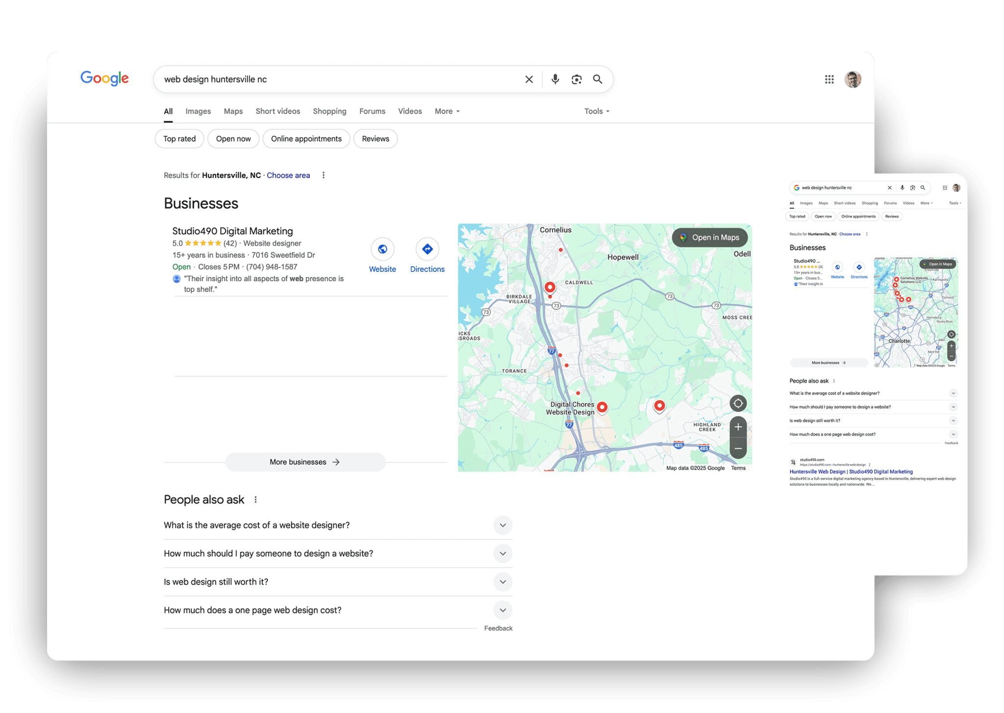 Local SEO ranking graphic