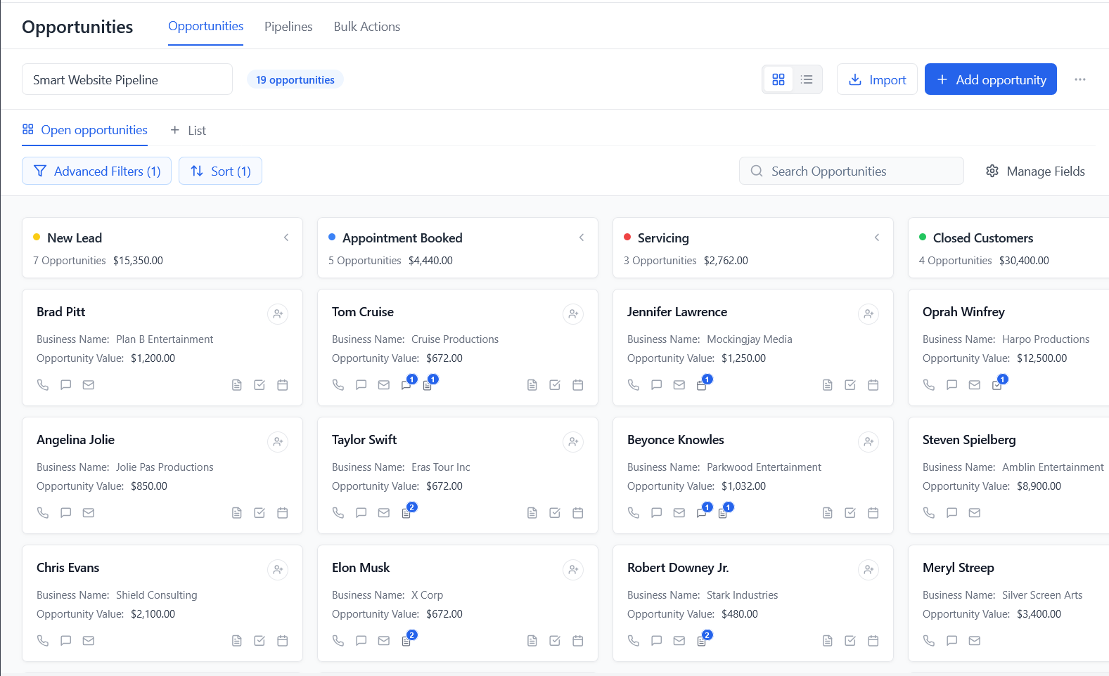 Pipeline Opportunities