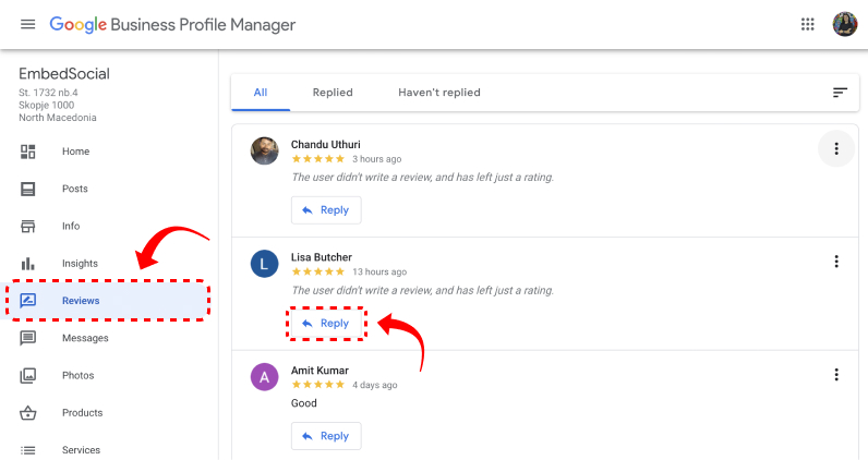 Business Responding to Google Reviews