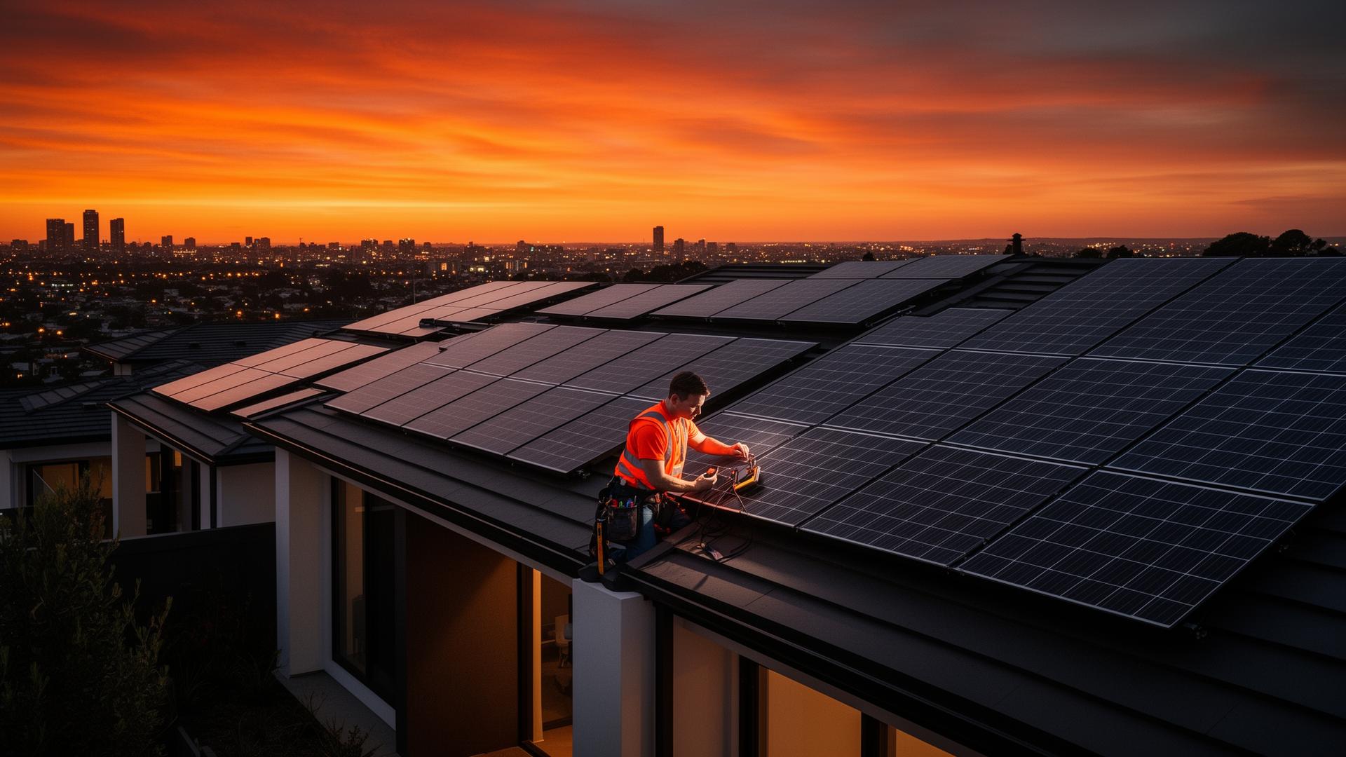 Solar panel background
