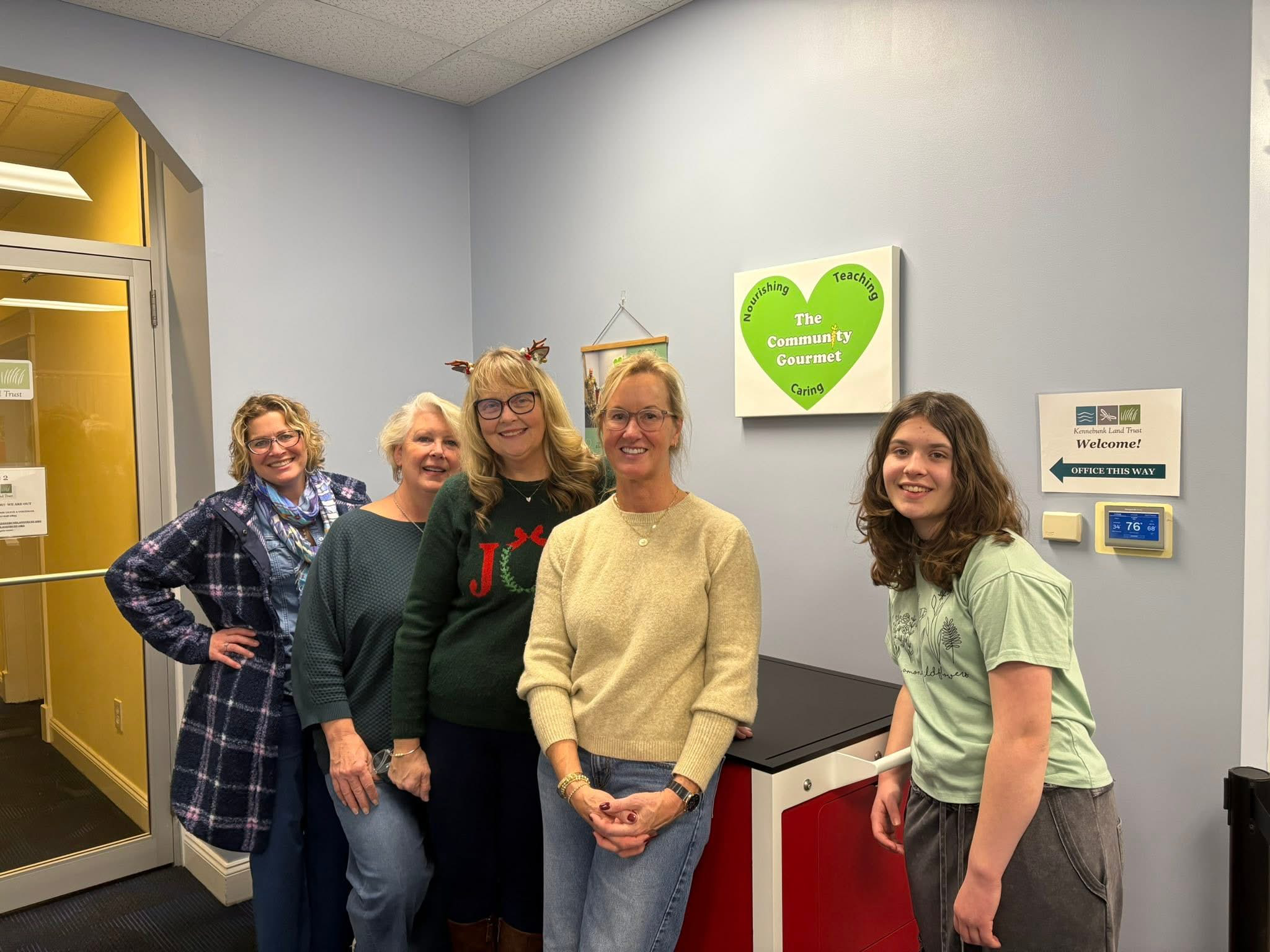 Happy volunteers