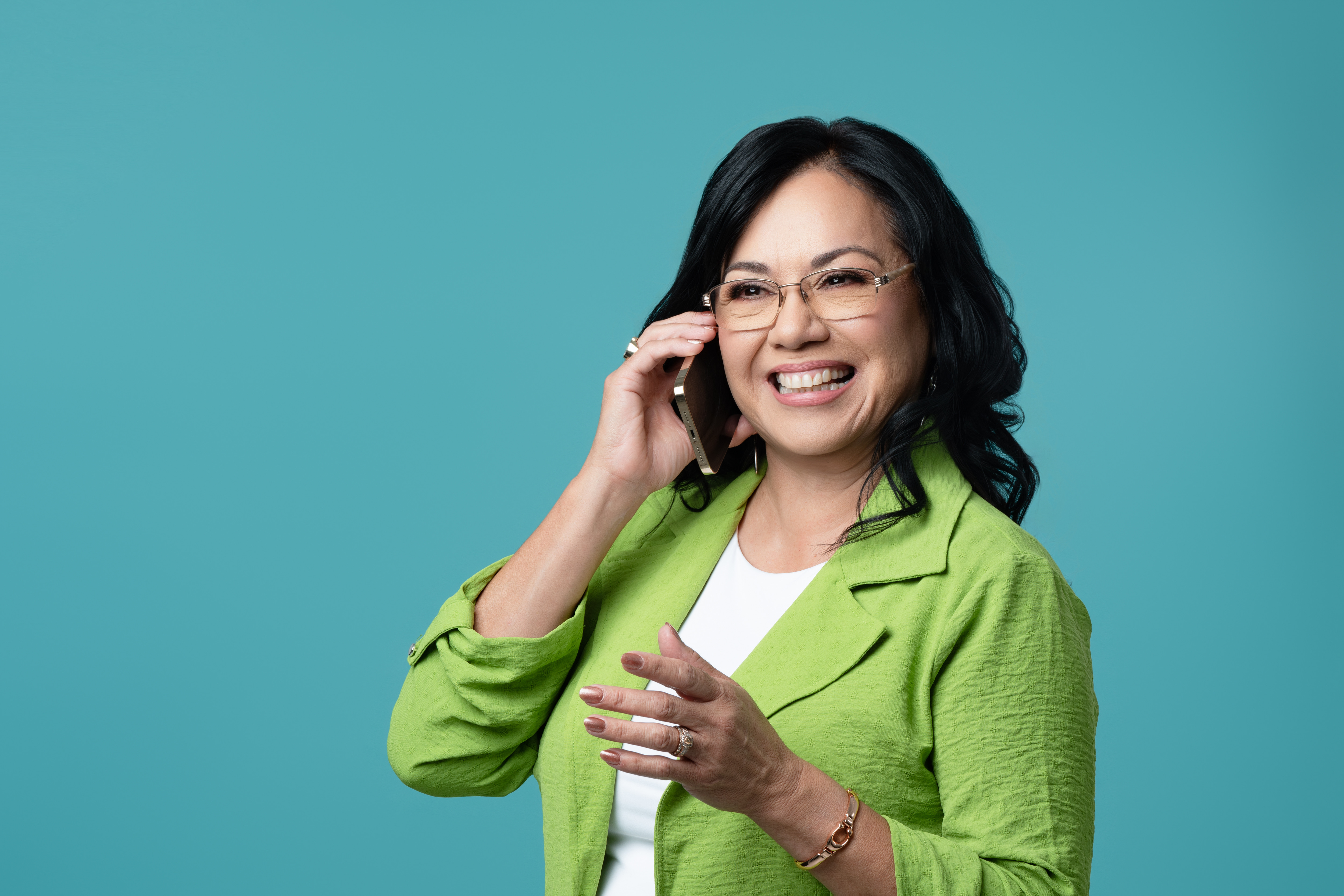 Ruth Renteria on phone