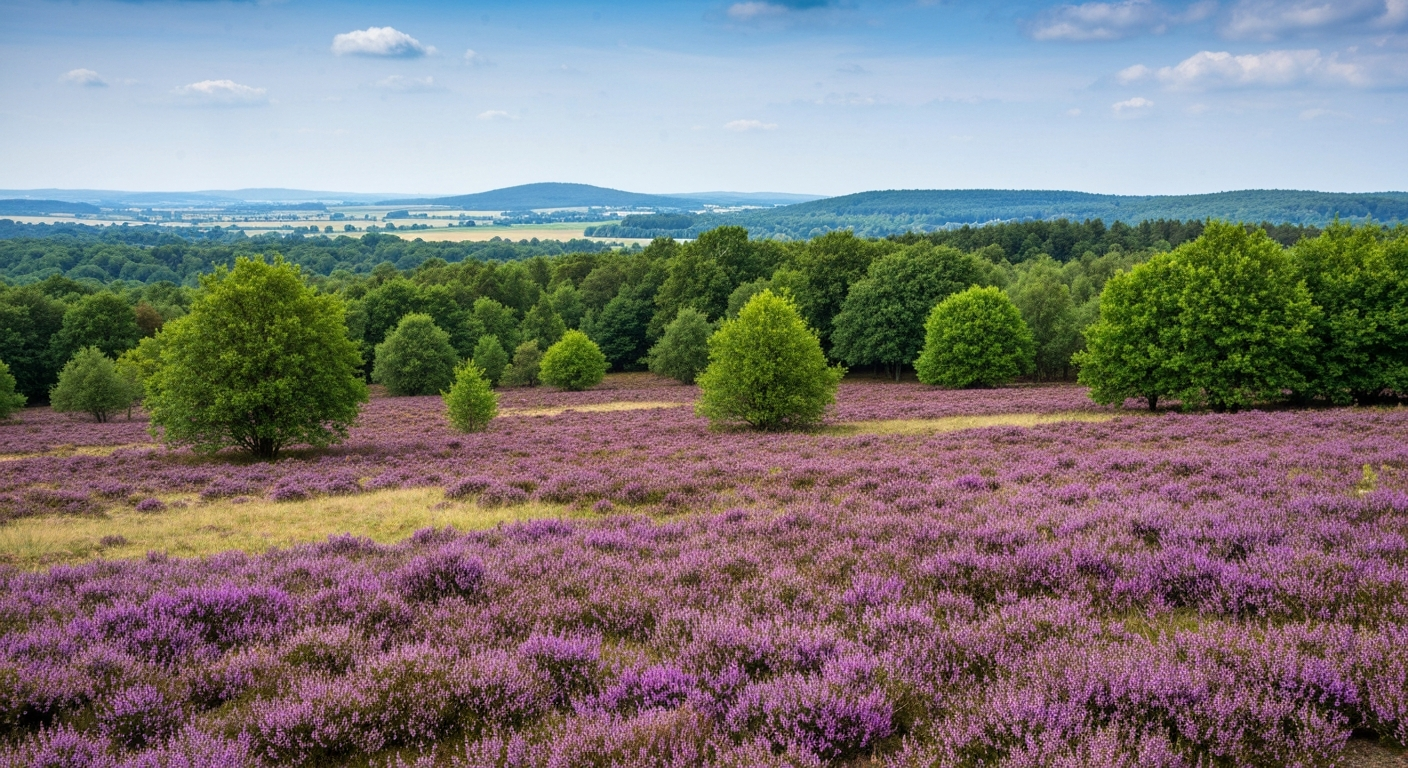 Lüneburger Heide Landschaft in Niedersachsen