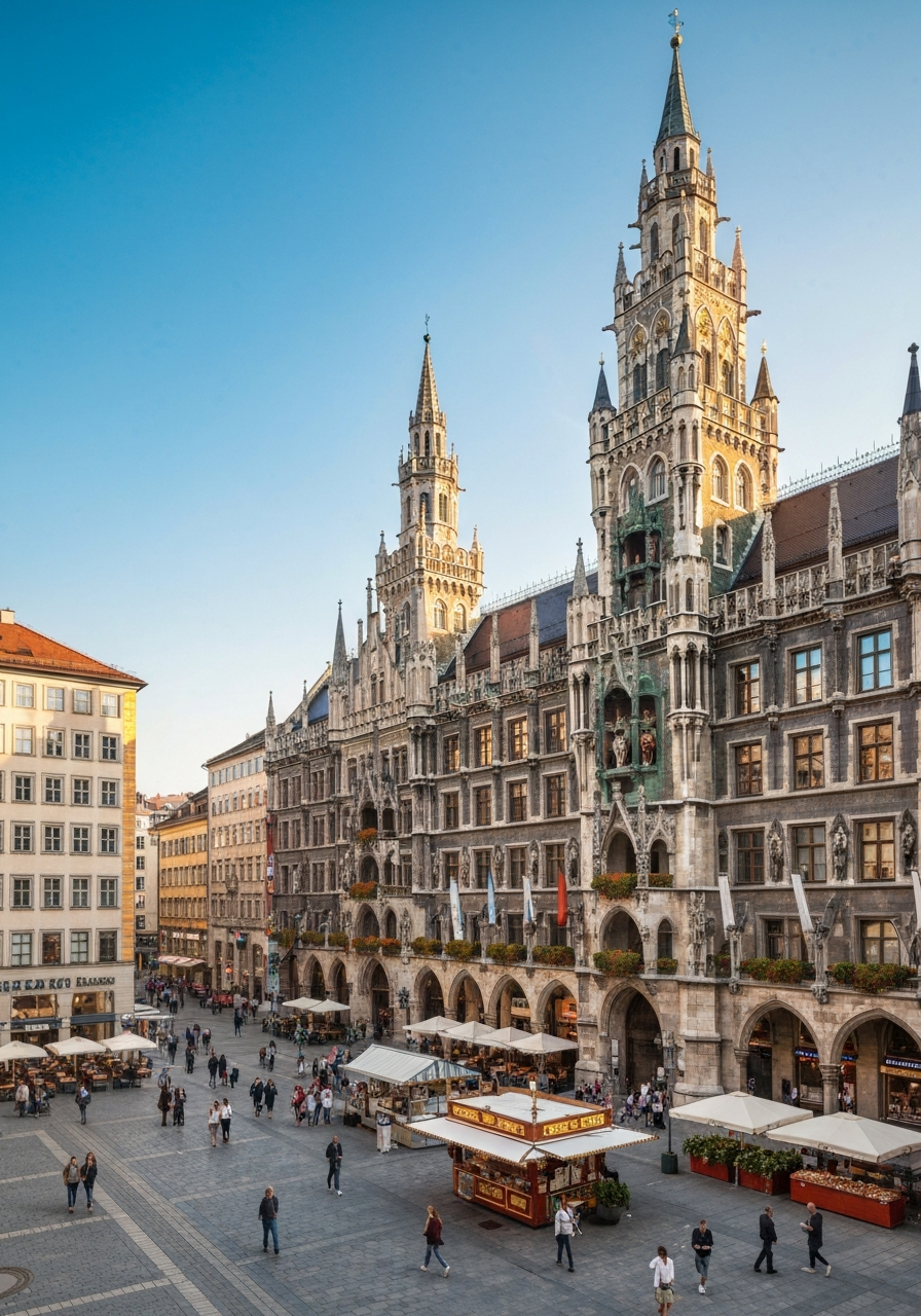 München Marienplatz Rathaus Bayern