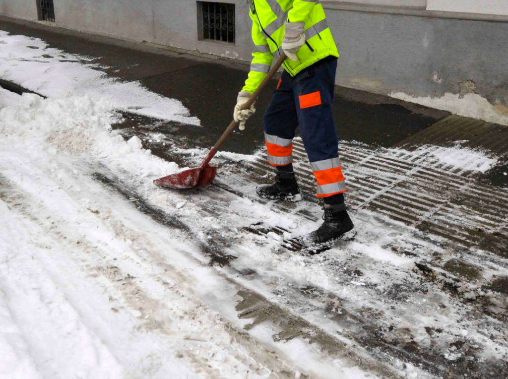 Snow shoveling service
