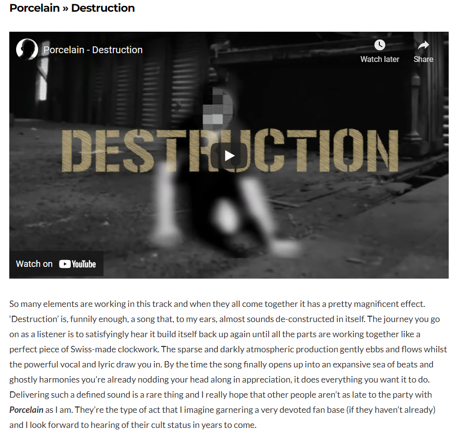 Press Article - Destruction