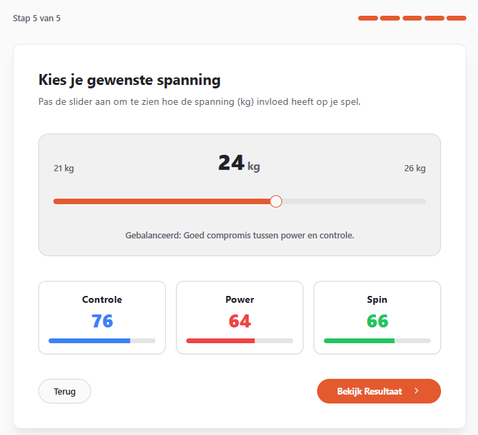 Interactieve tension calculator