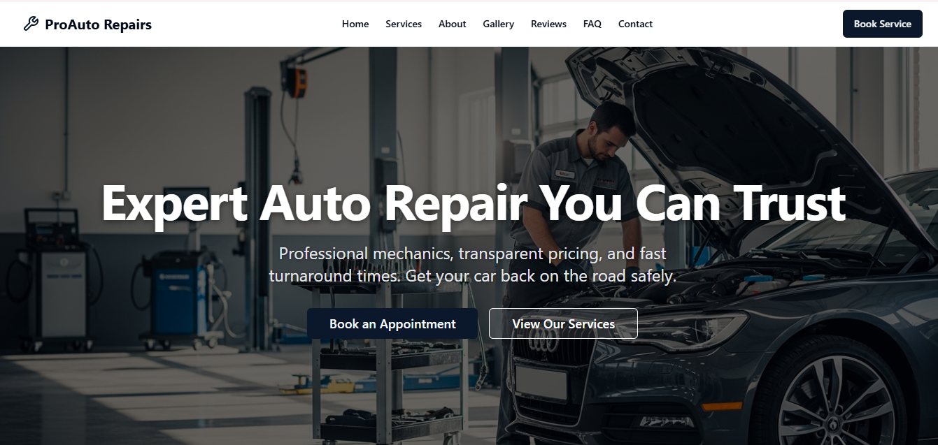 Car Repair Website
