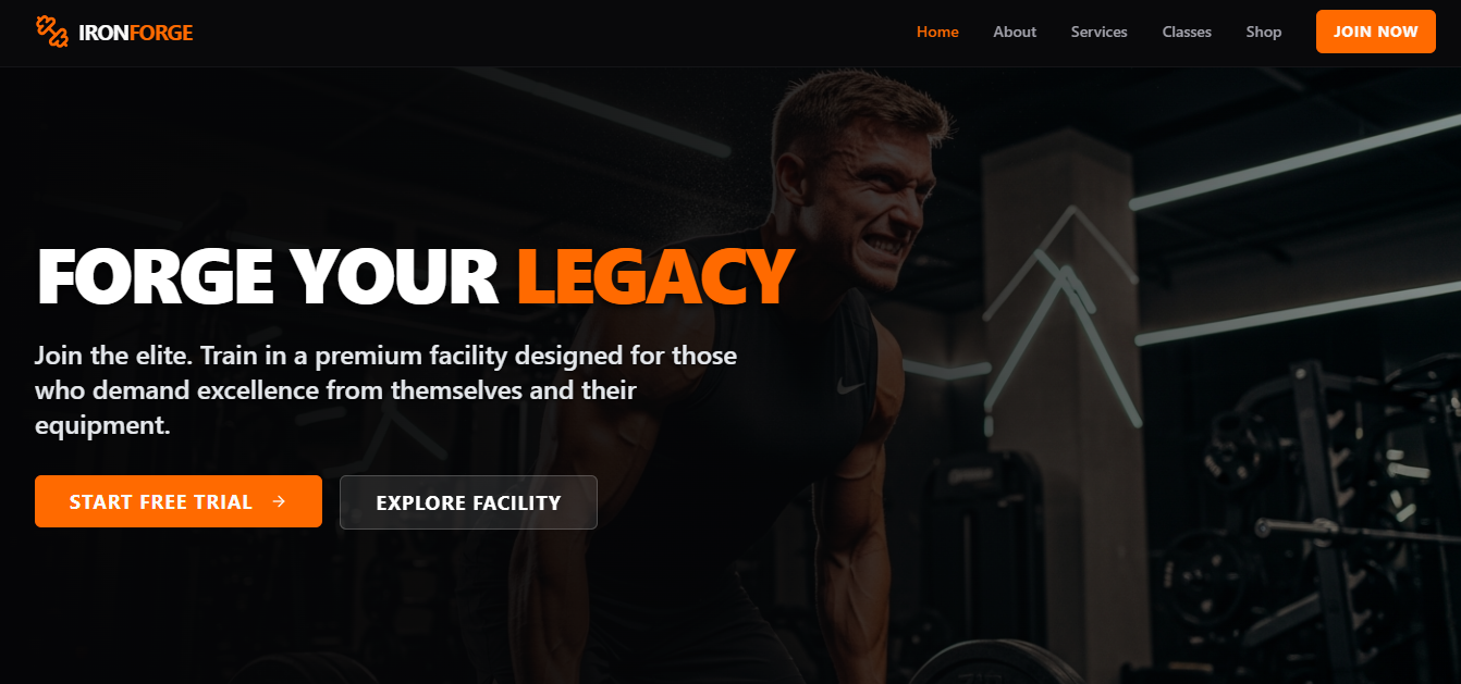 Gym & Fitness Website