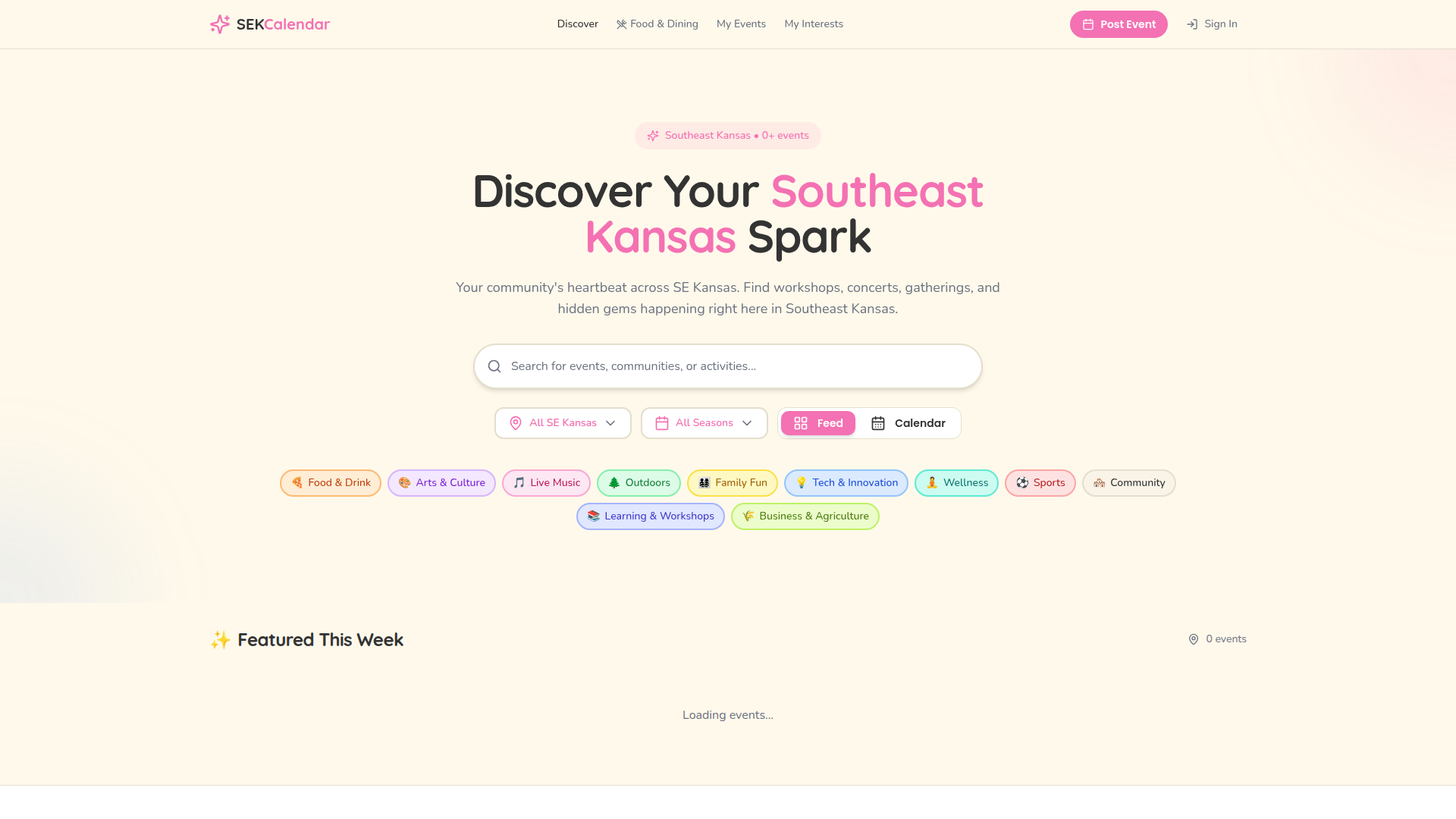 SEK Community Calendar