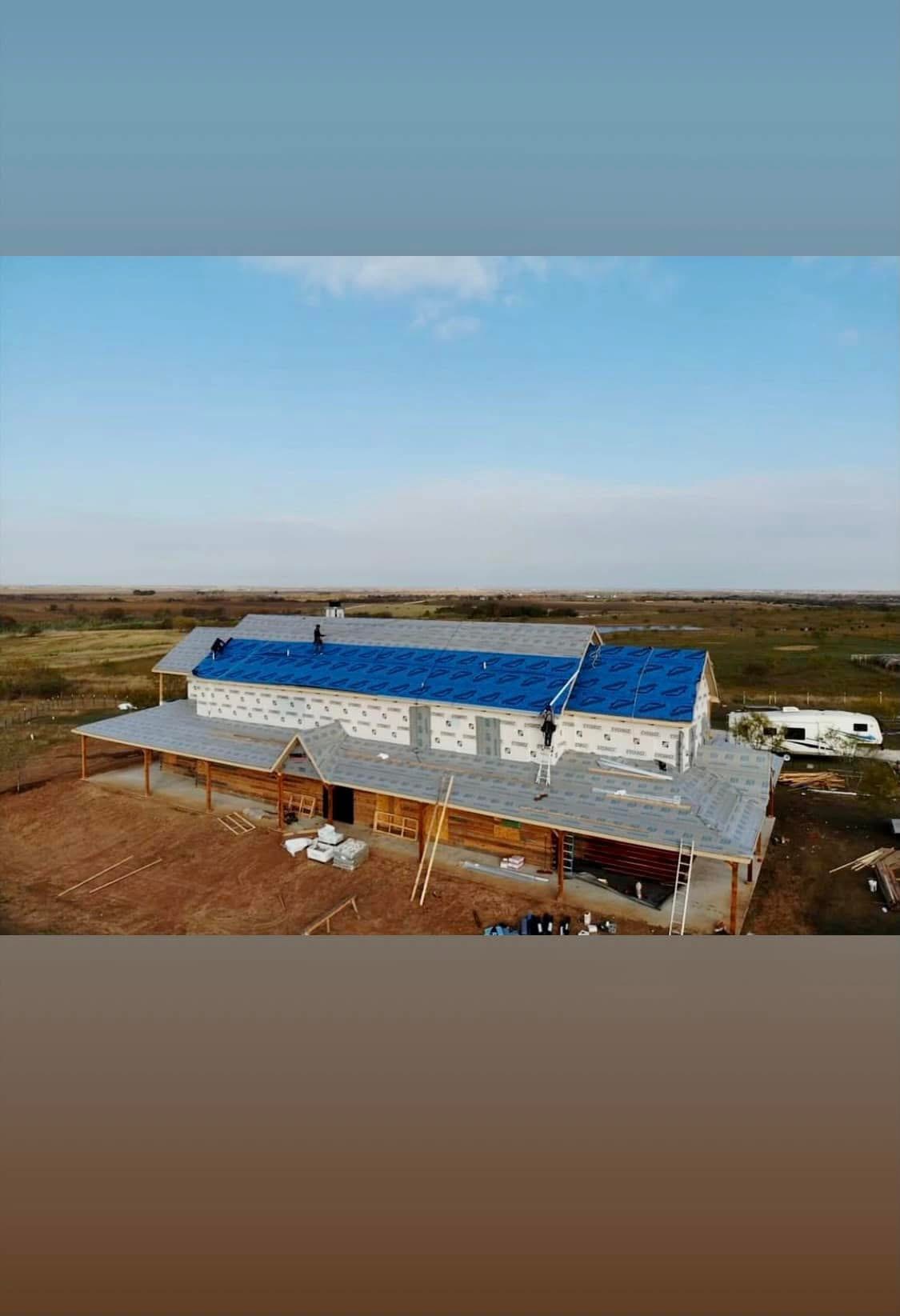 Residential roof and pool