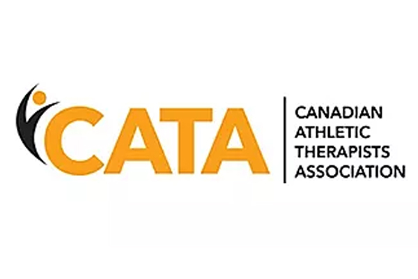 Logo for the Canadian Athletic Therapists Association (CATA ).