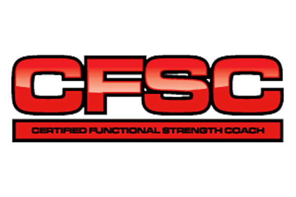 Logo for Certified Functional Strength Coach (CFSC ) certification.