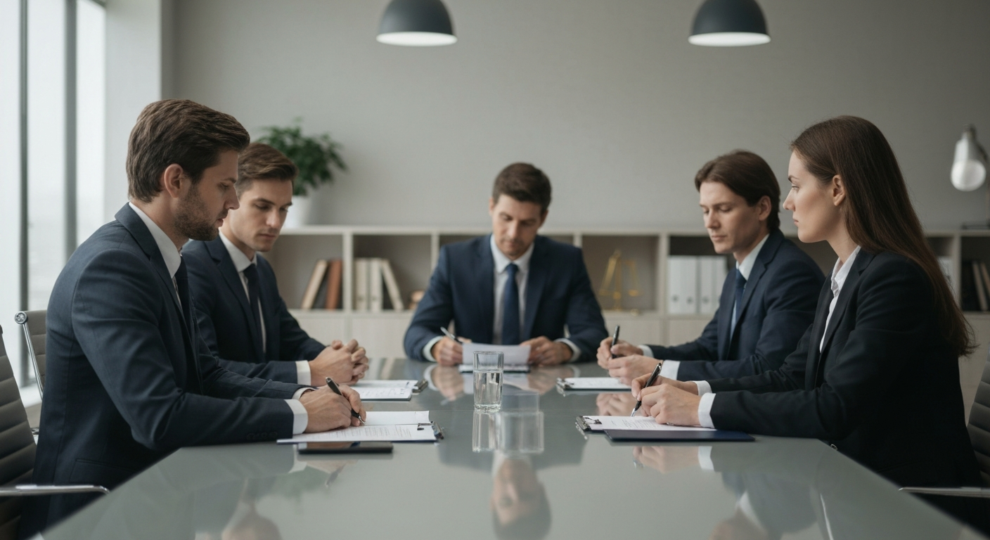 Professional legal mediation setting