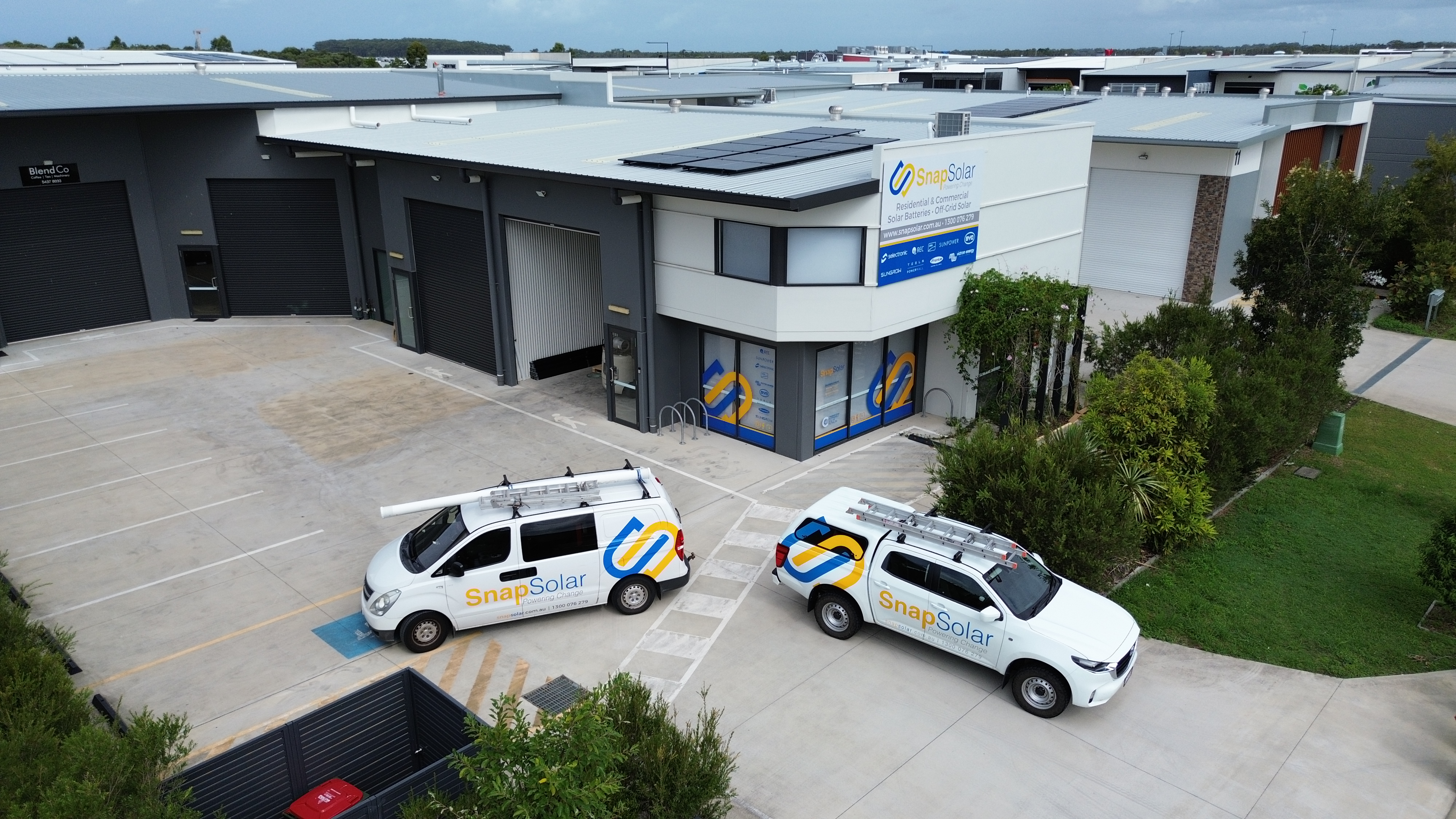 Snap Solar Sunshine Coast office and fleet at 1/9 Strong St, Baringa