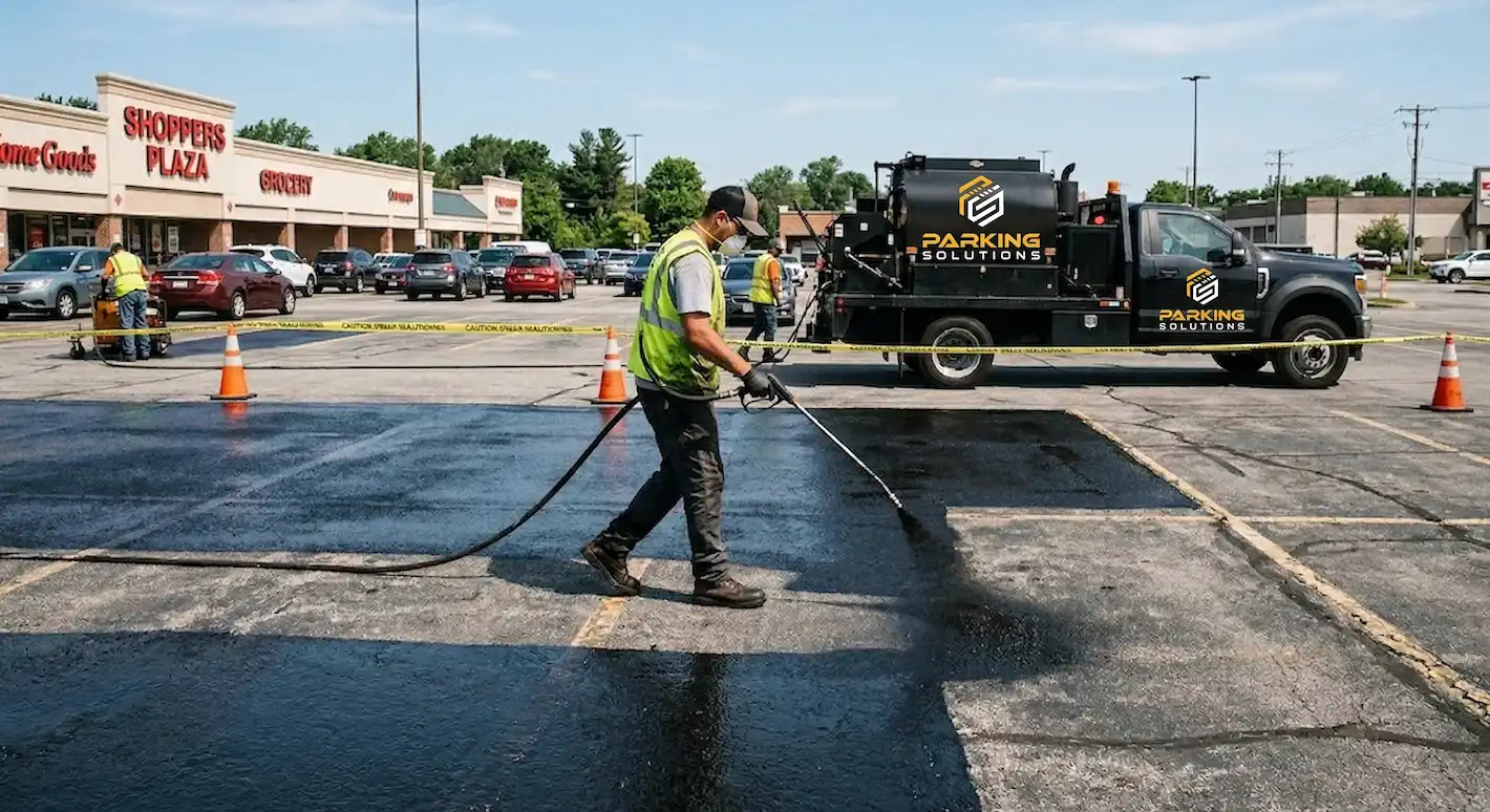 Lakeside driveway sealcoating and pavement care in Howard Lake