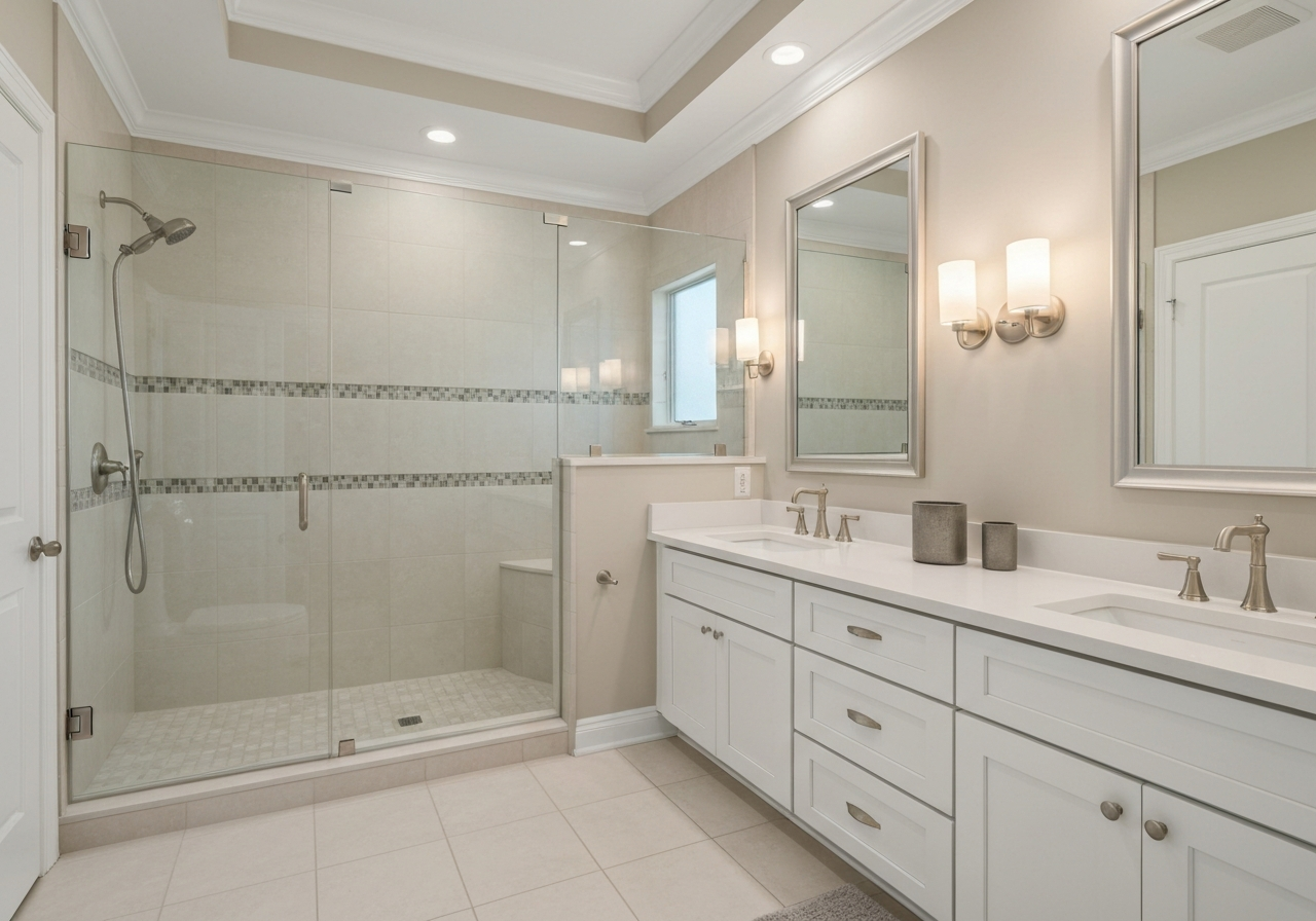 Completed luxury bathroom in Valrico