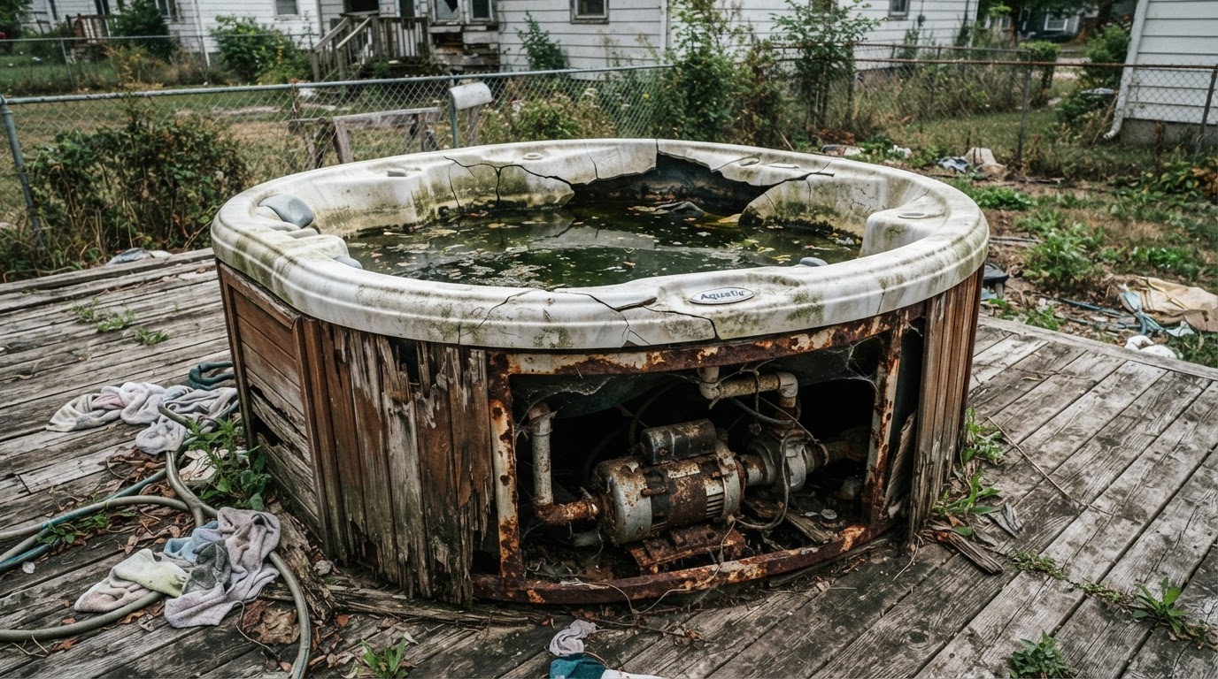 Professional hot tub removal service