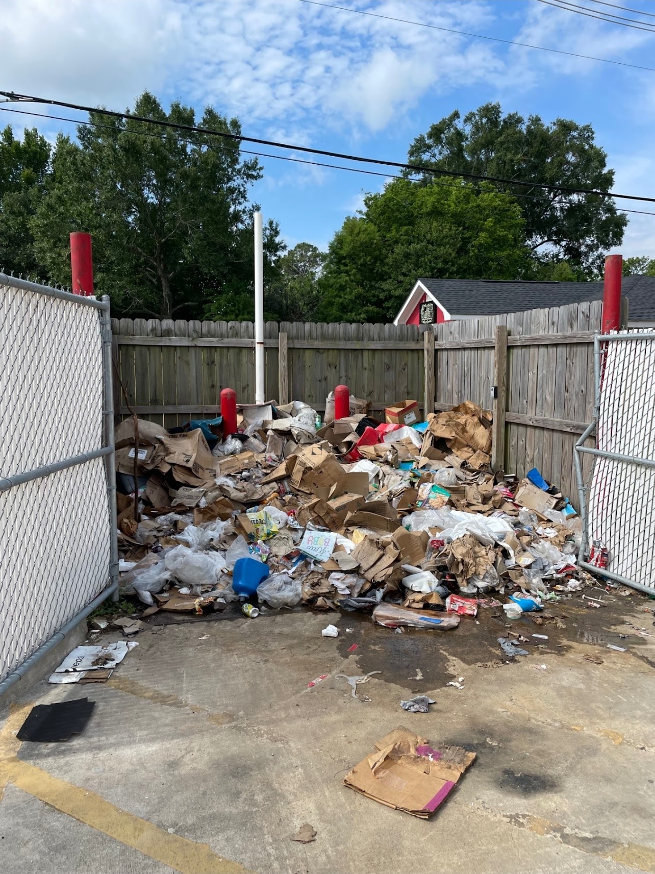 Clubhouse Cleanout Before