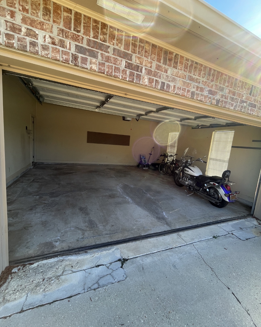 Clean garage after professional cleanout service