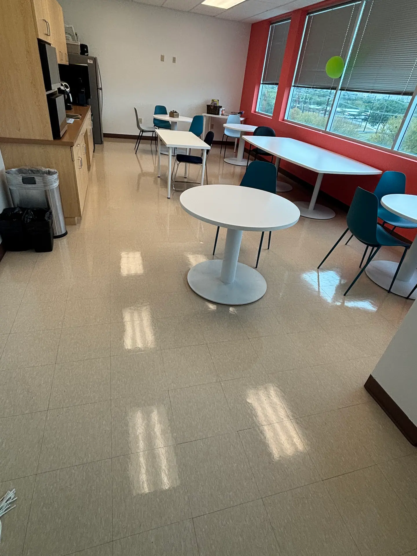 Spotless breakroom
