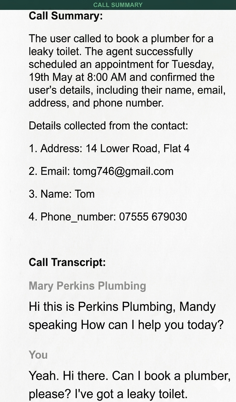 Call Summary