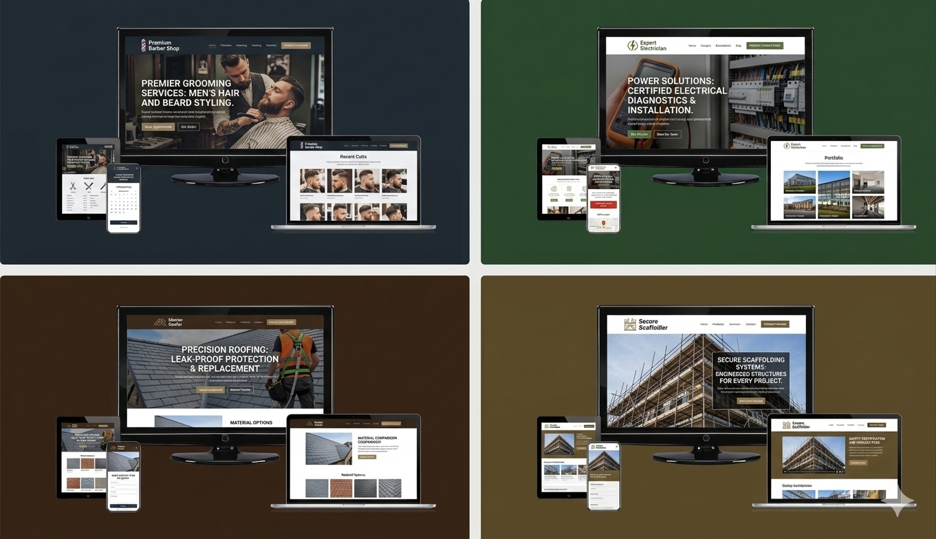 More portfolio examples showing responsive design across devices
