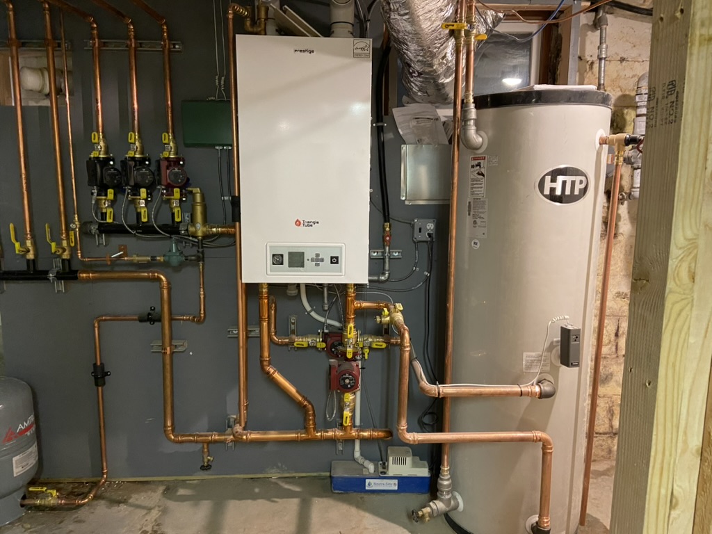 Boiler and water heater setup