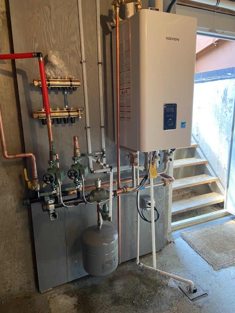 Tankless water heater installation