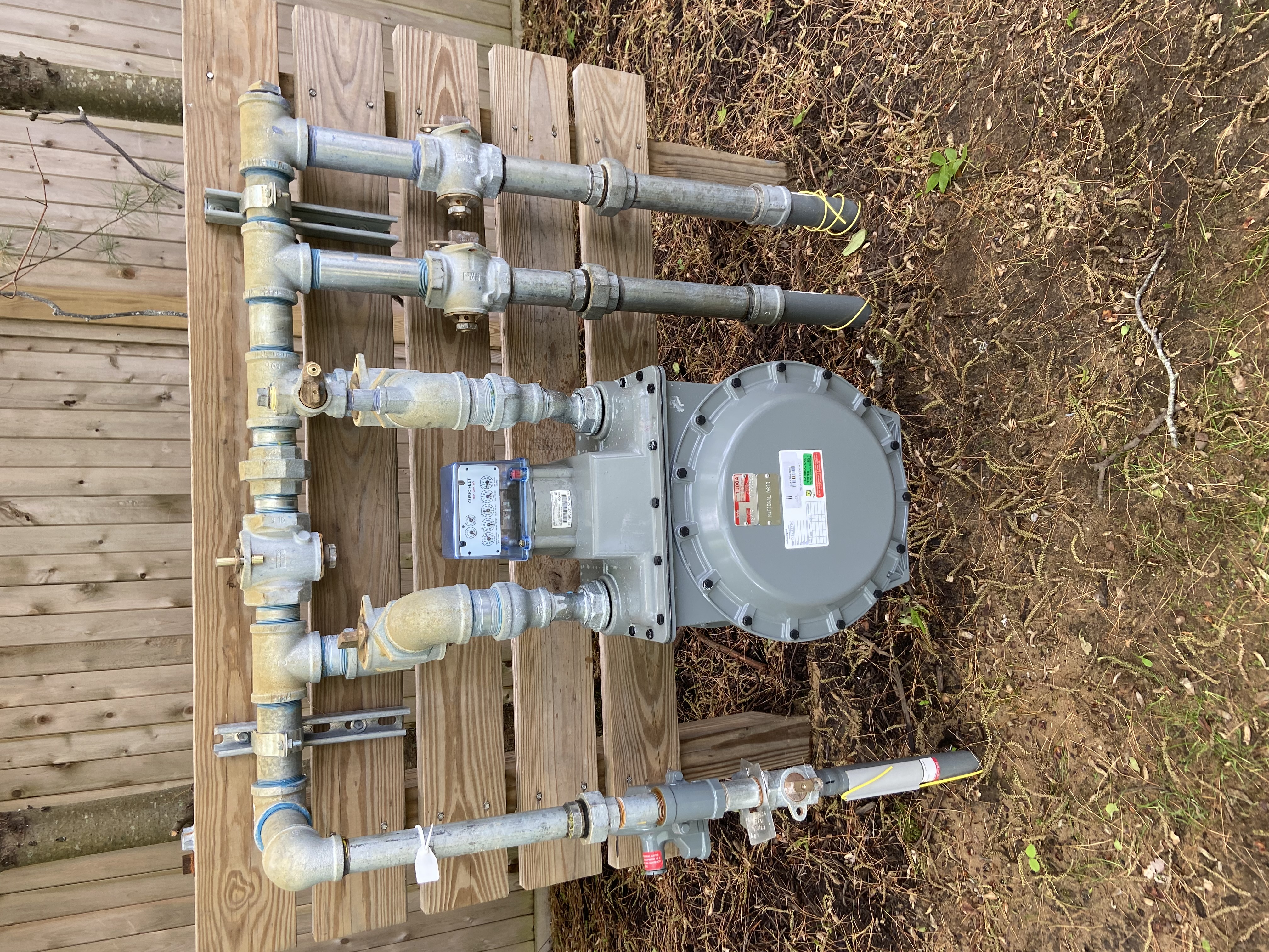 Plumbing and gas meter installation