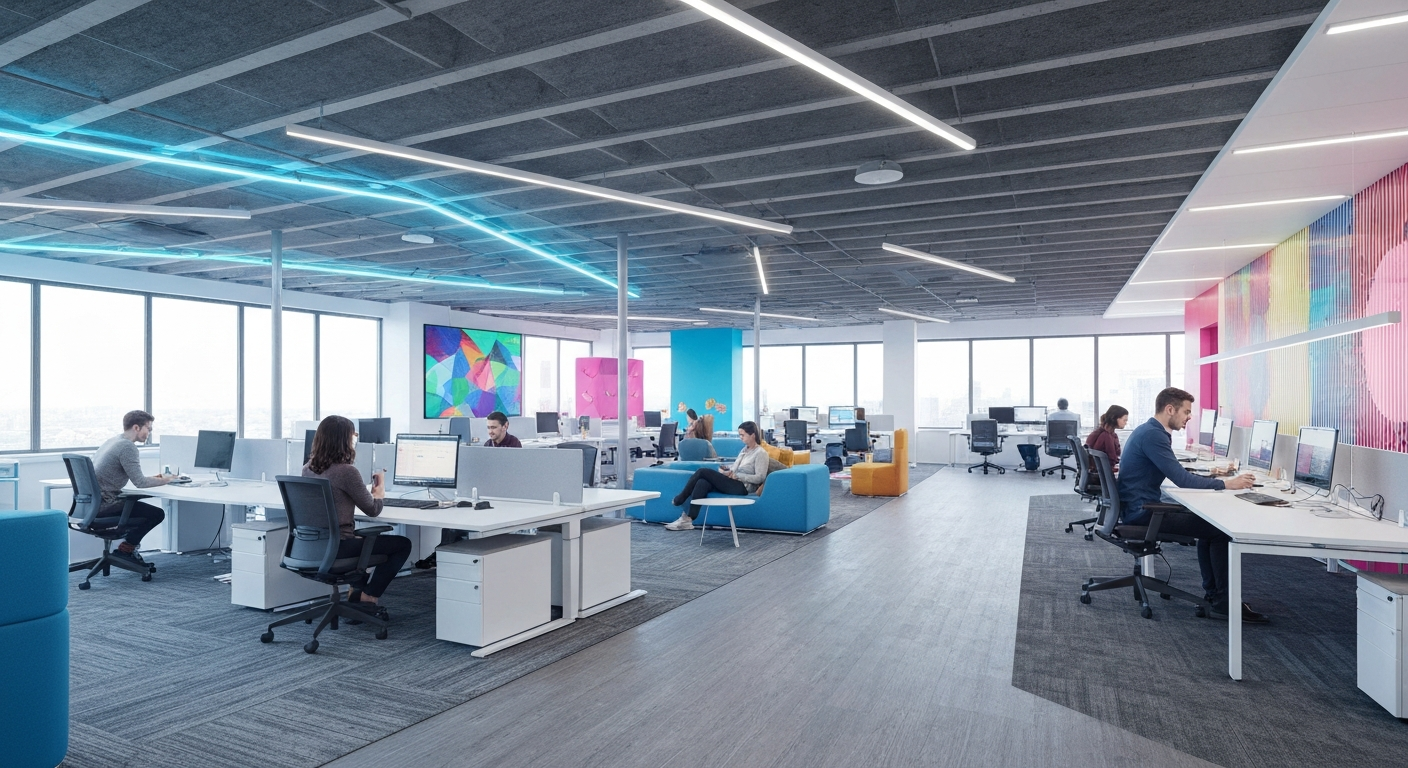 Modern tech office interior