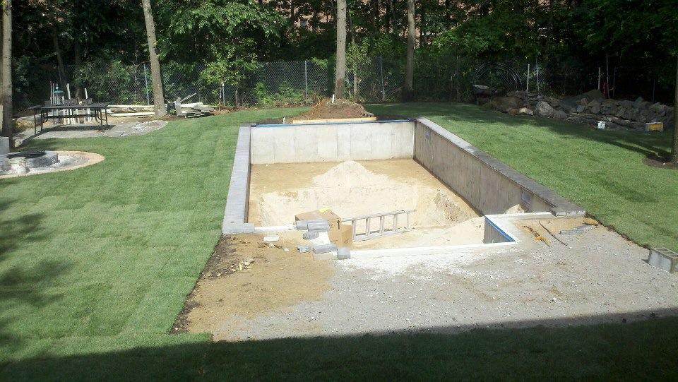 Before pool renovation