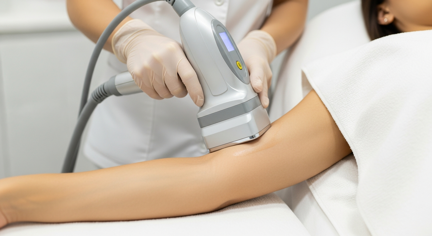 Body Contouring Machine Treatment on Arm