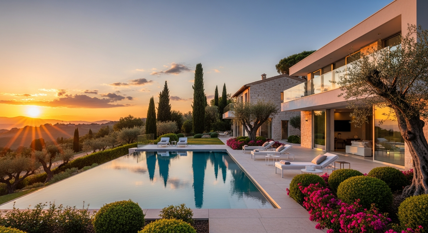 Villa con piscina