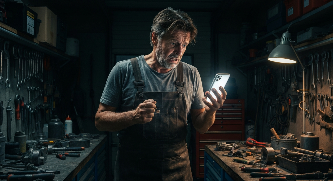 Overwhelmed small business owner missing calls