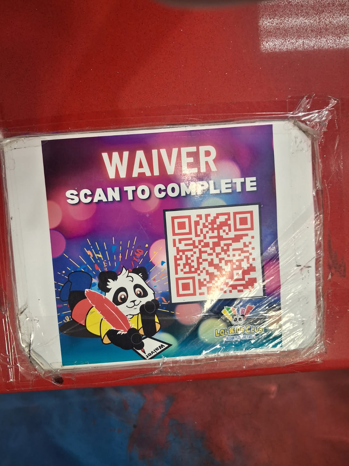 Waiver QR Code Sign