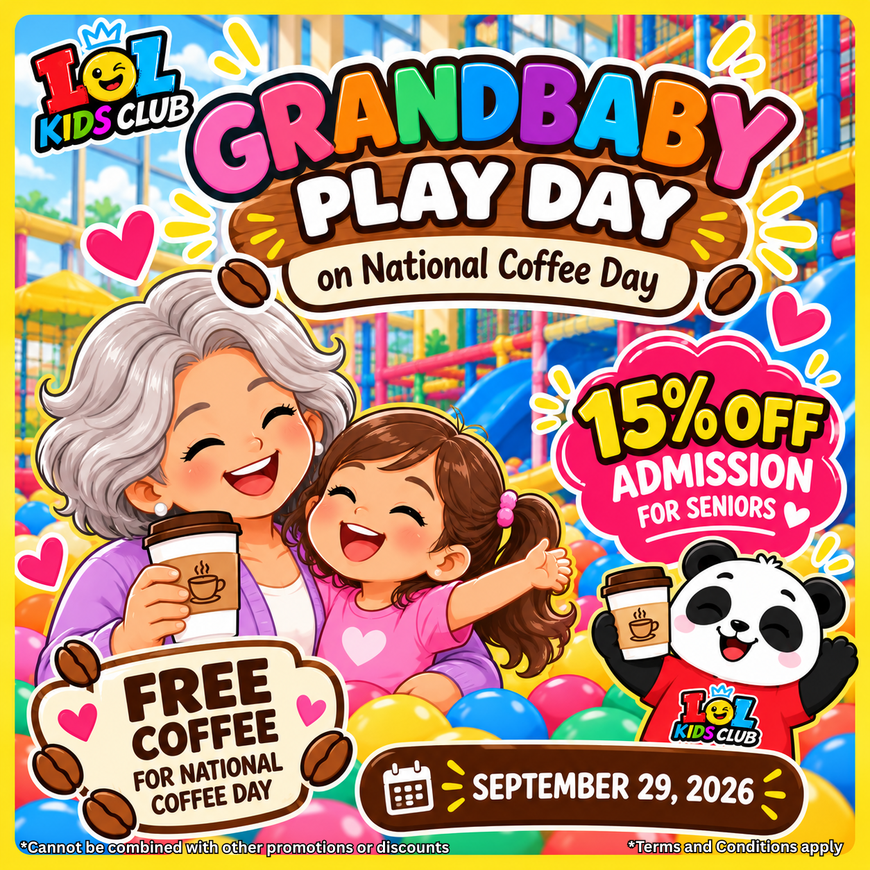 Grandbaby Play Day on National Coffee Day