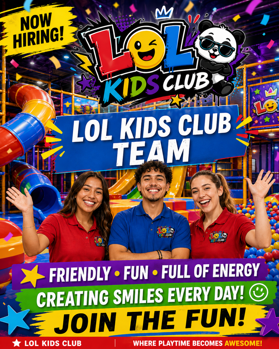 Now Hiring LOL Kids Club