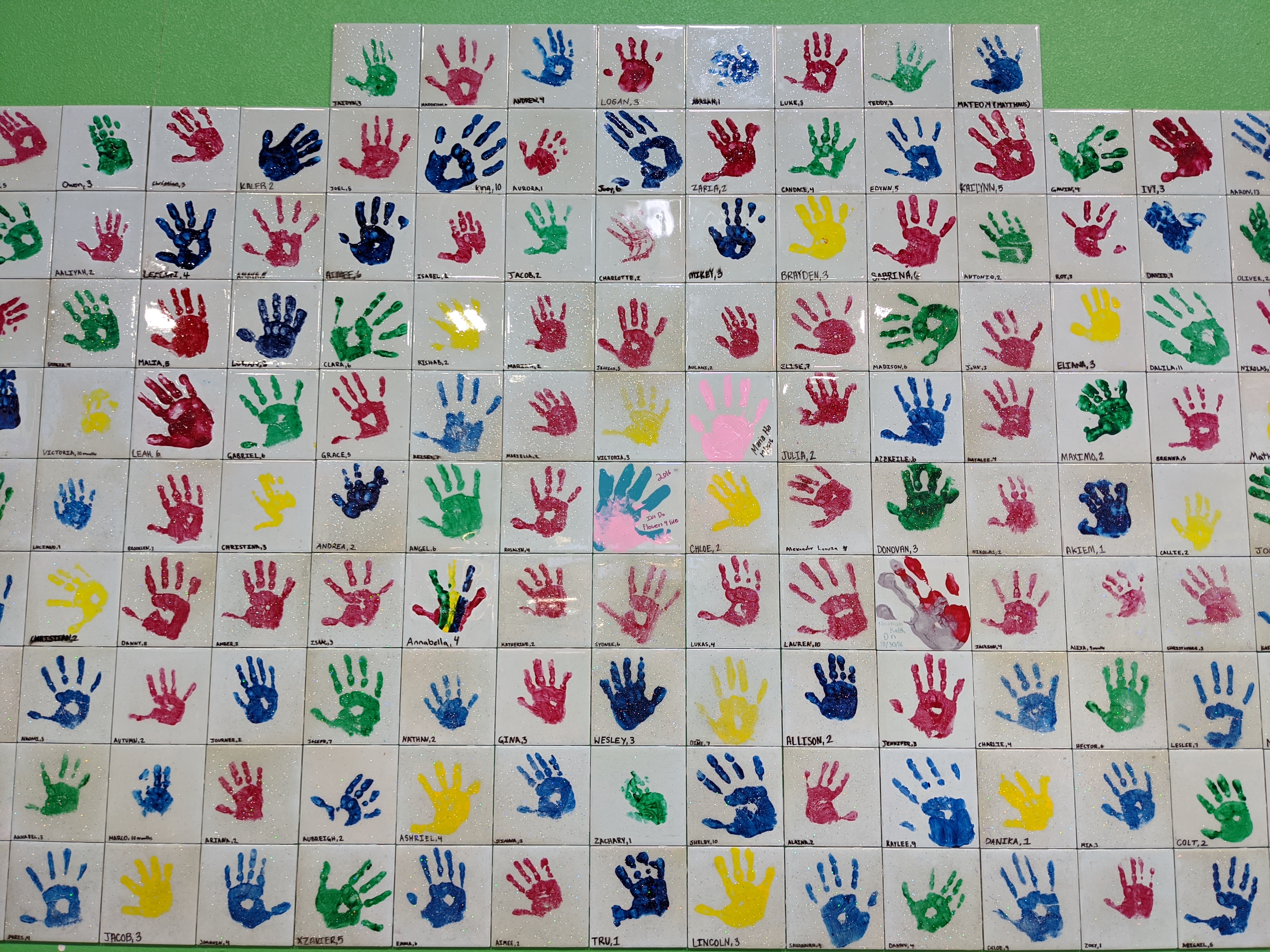 Our Story handprints