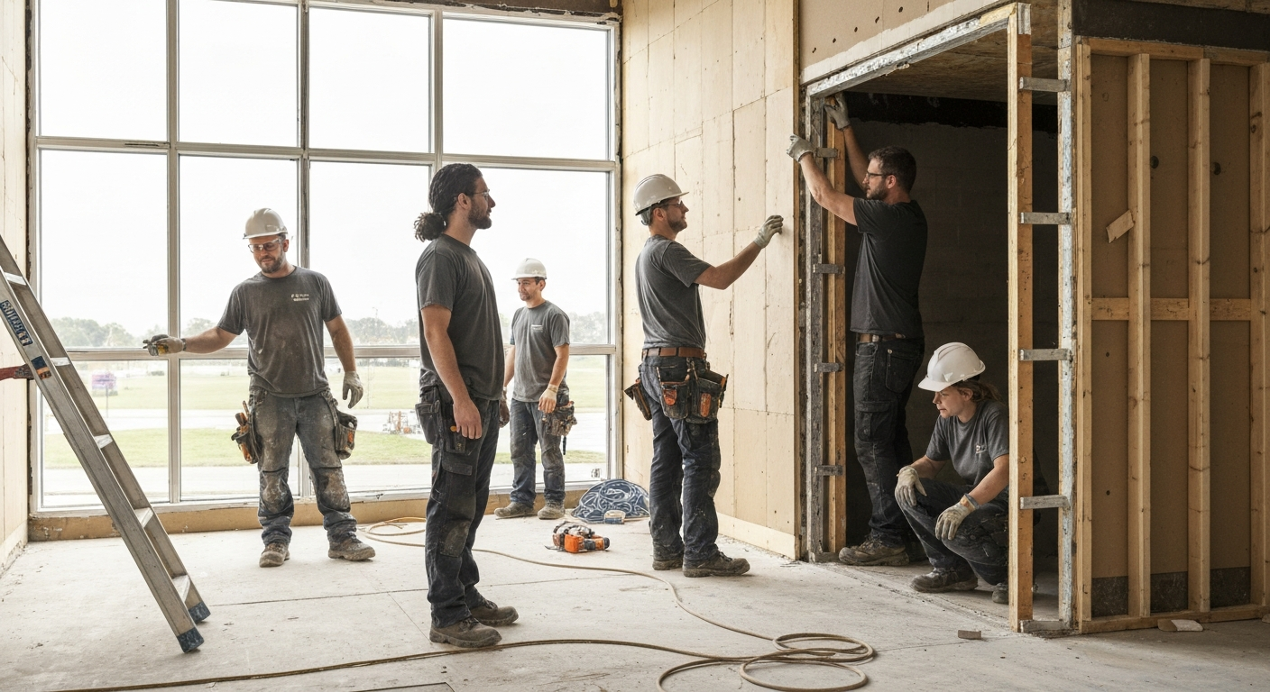 Social housing refurbishment