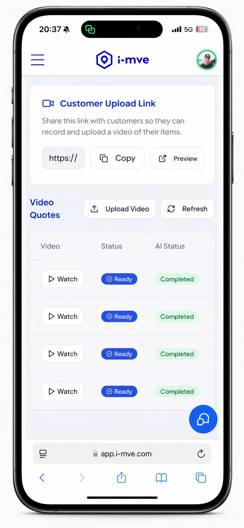 Mobile Dashboard